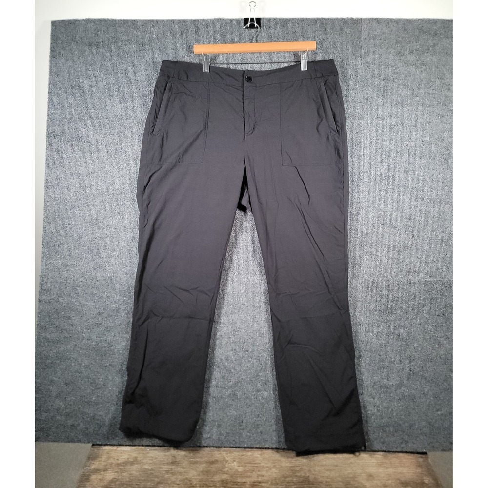 Athleta Trekki Hike Pants Womens Size 20 Black Hiking Outdoors Stretch Pockets